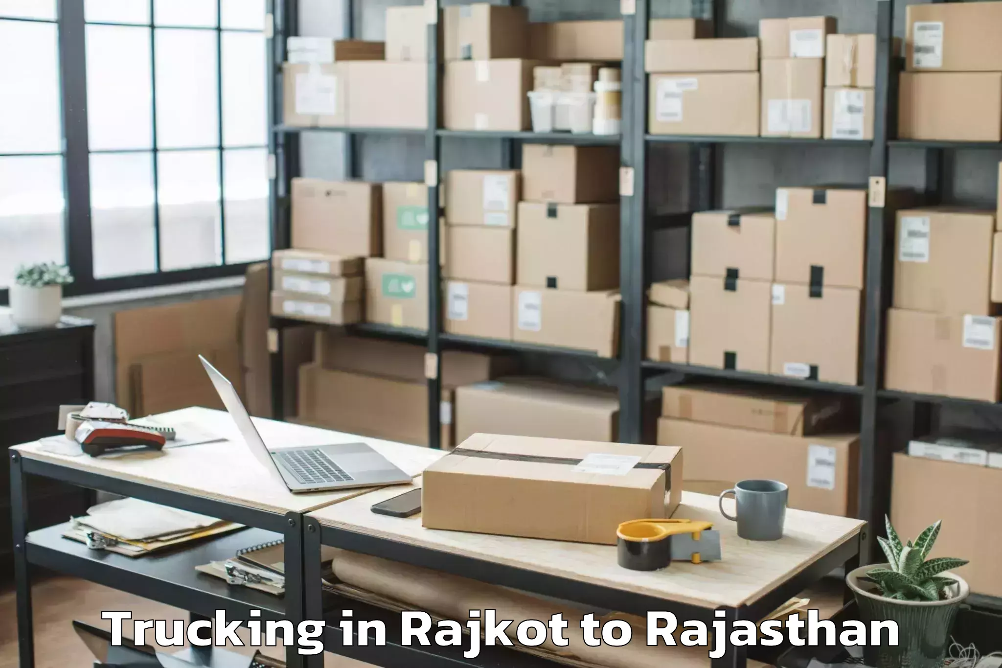 Affordable Rajkot to Karauli Trucking